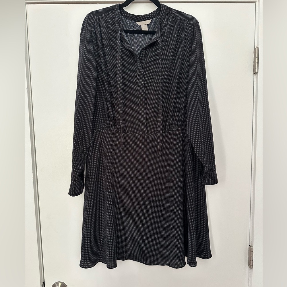 H&M Black and White Polka Dot Mini Dress